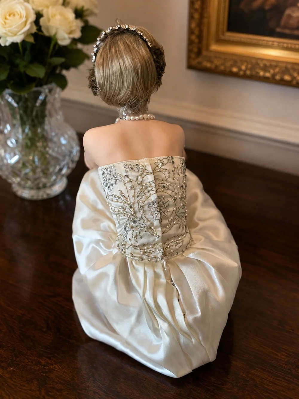 Franklin Mint Heirloom Princess Diana Porcelain Doll Limited Edition